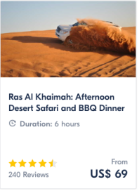 Get Your Guide: Ras Al Khaimah: Afternoon Desert Safari and BBQ Dinner | www.agreatbighunkofworld.com